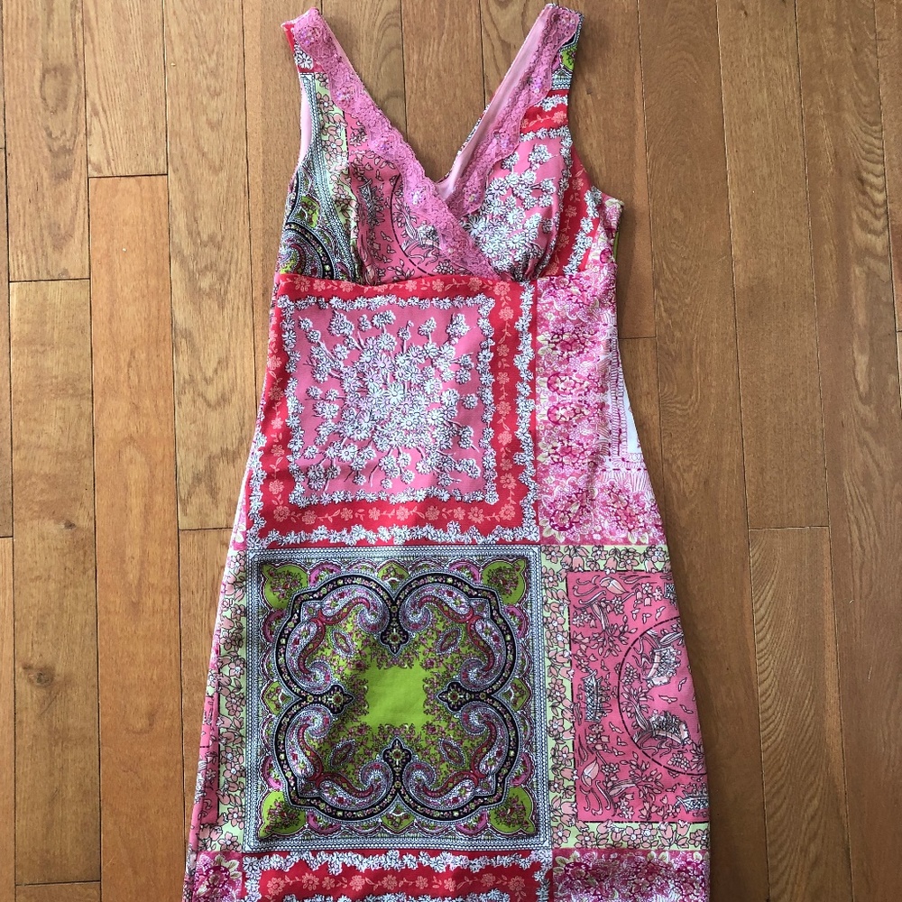 fun patterned tank dress (medium)